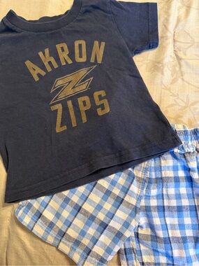 University of Akron Zips Toddler Fan Matching Set - Sz 2T/24M